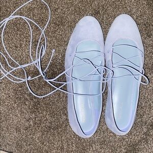 Reformation suede flats